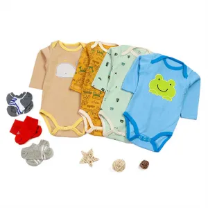 رومبير أطفال قطني بأكمام طويلة-Baby cotton long sleeve romper