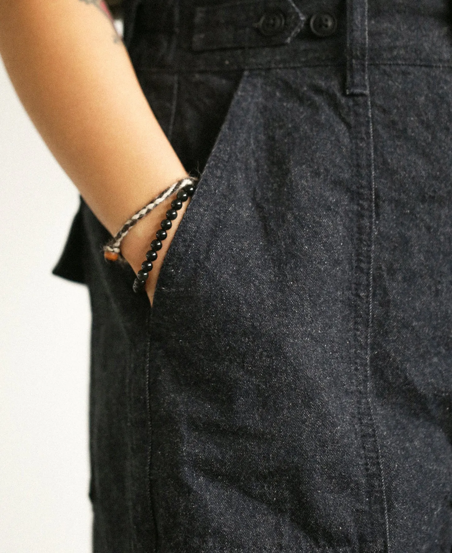 12oz US Army MOD Wide-Leg Denim Trousers