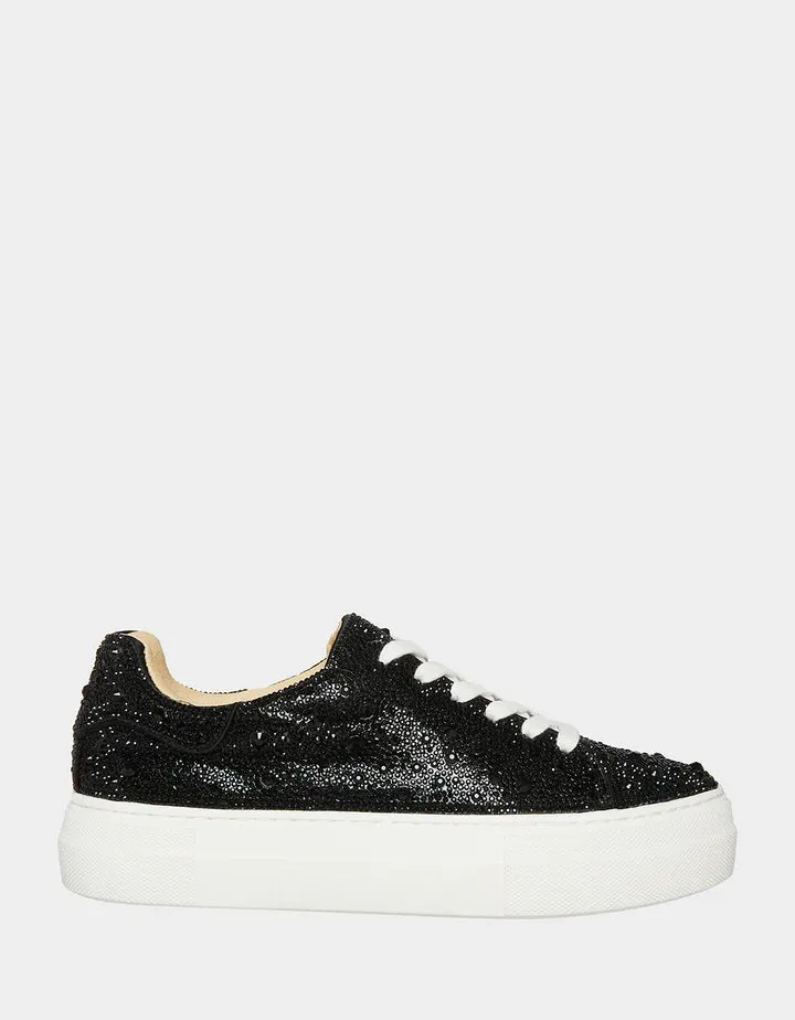 BETSEY JOHNSON SIDNY BLACK SNEAKER