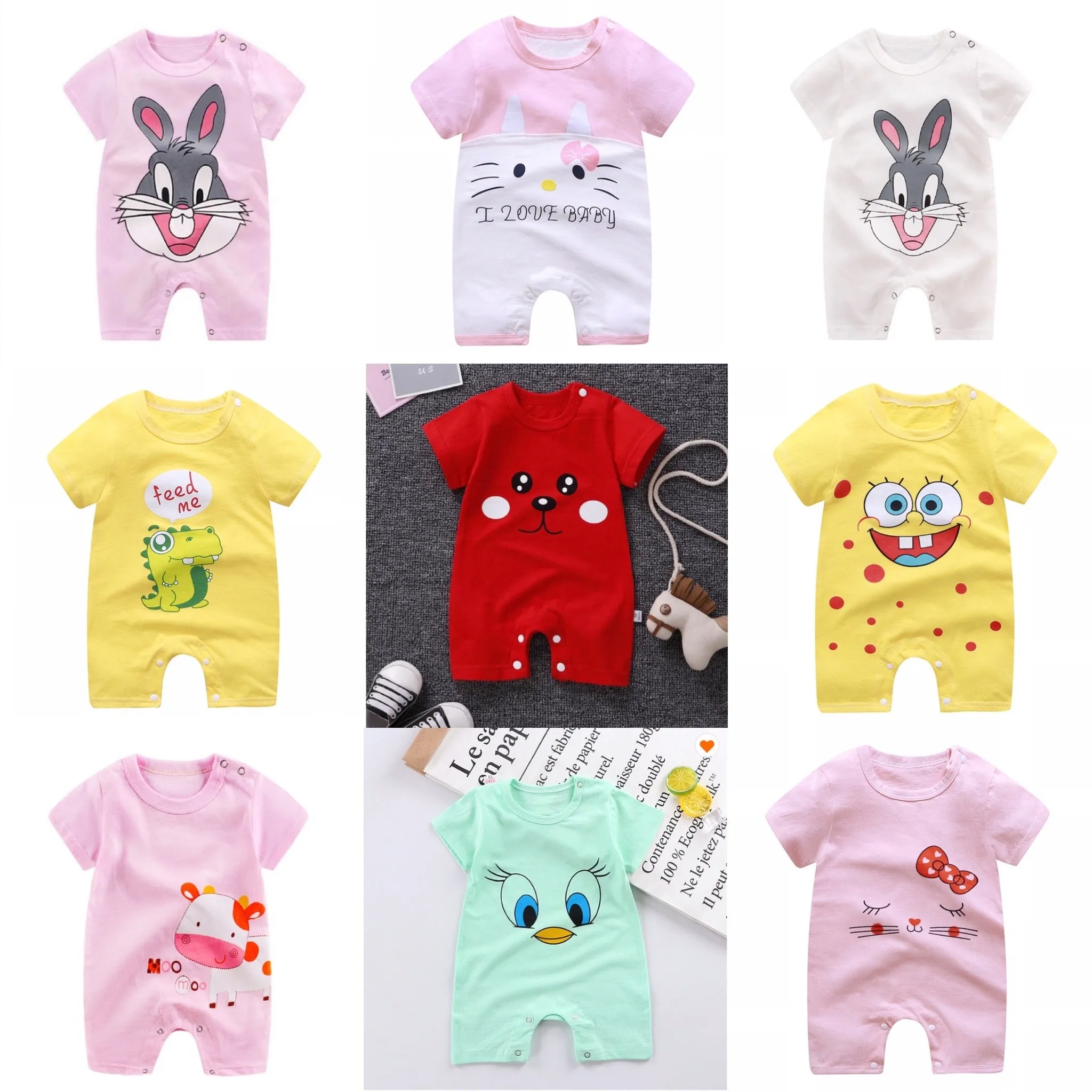 Boys And Girls Character Rompers