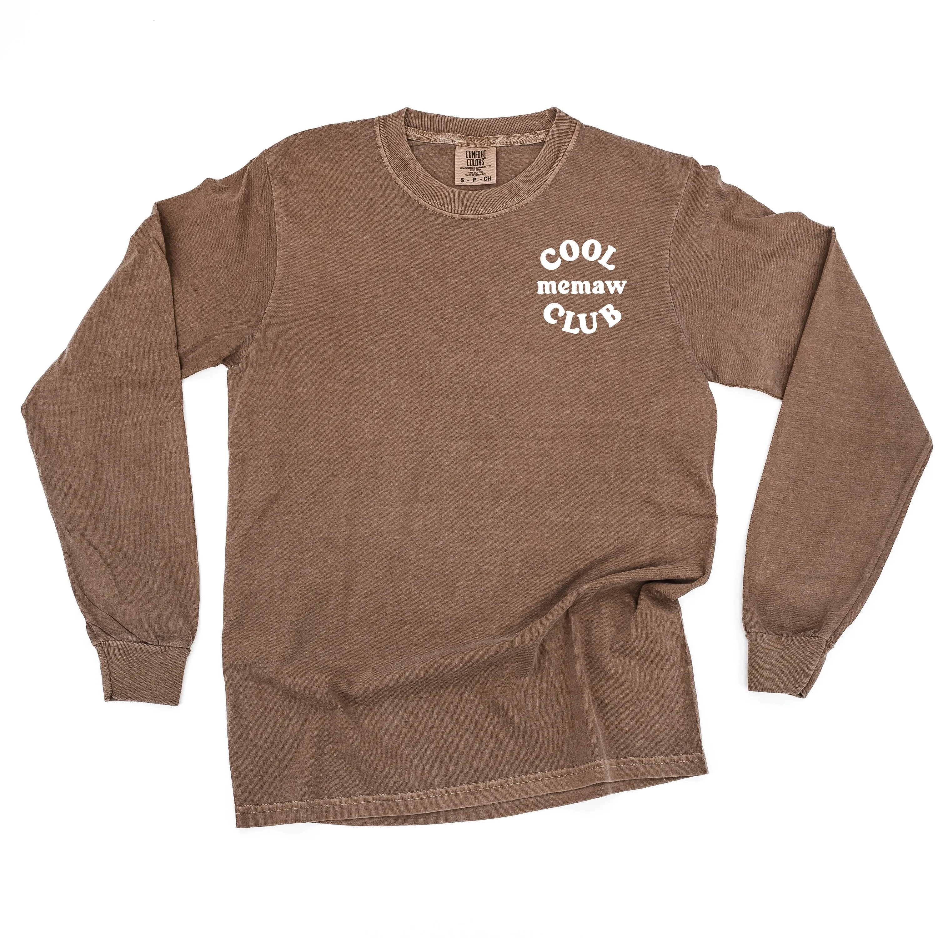 COOL Memaw CLUB - Pocket Design - LONG SLEEVE COMFORT COLORS TEE