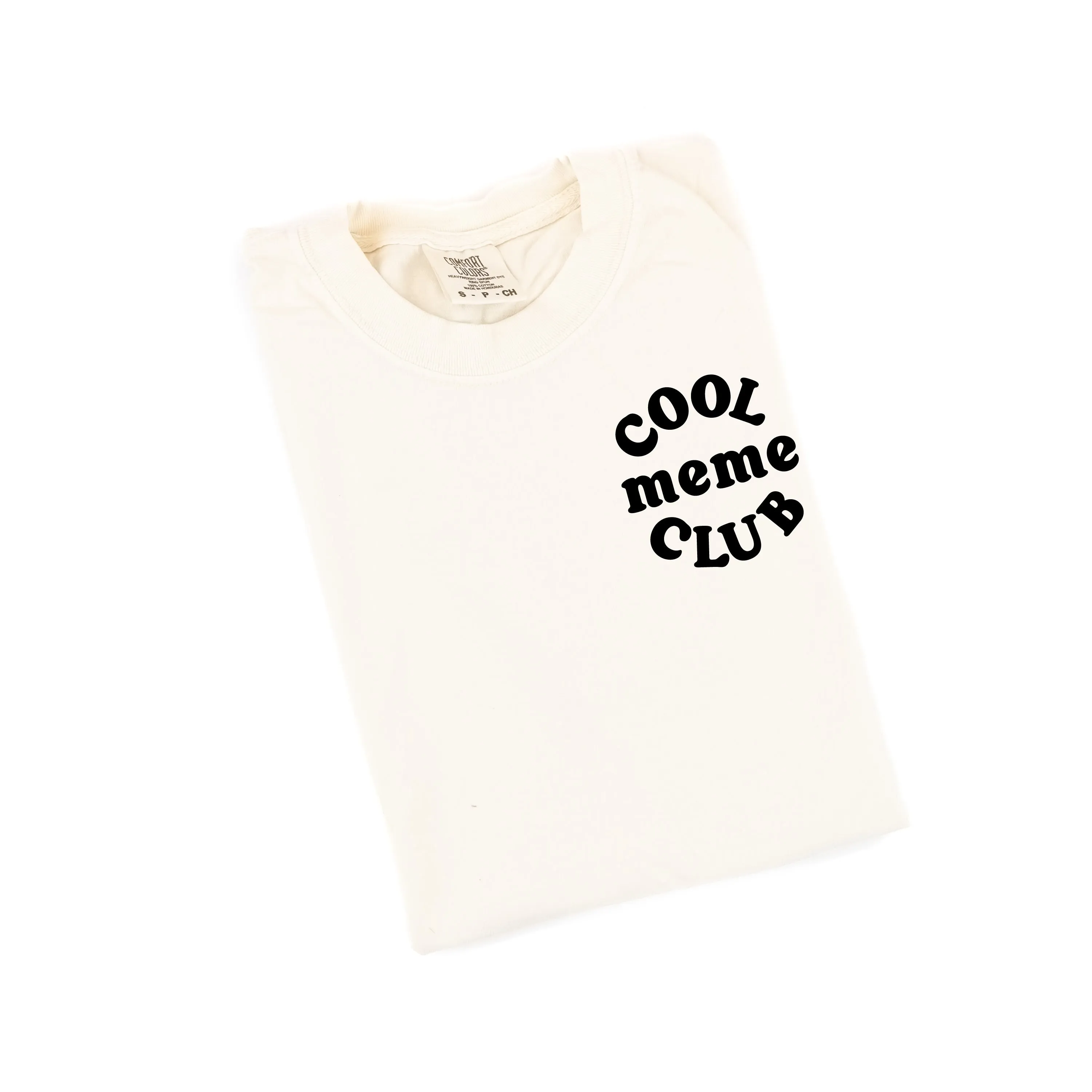 COOL Meme CLUB - Pocket Design - SHORT SLEEVE COMFORT COLORS TEE