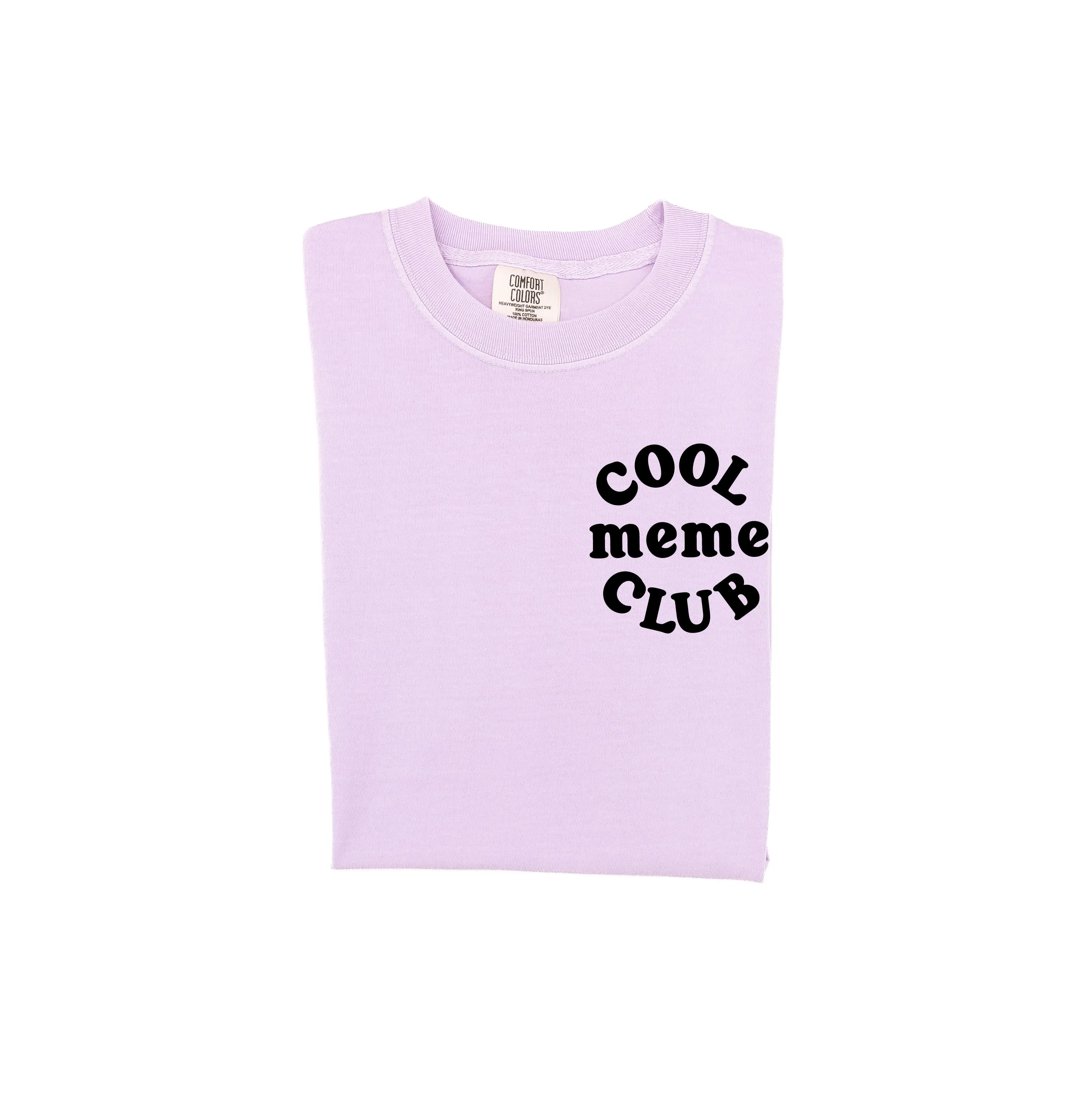 COOL Meme CLUB - Pocket Design - SHORT SLEEVE COMFORT COLORS TEE