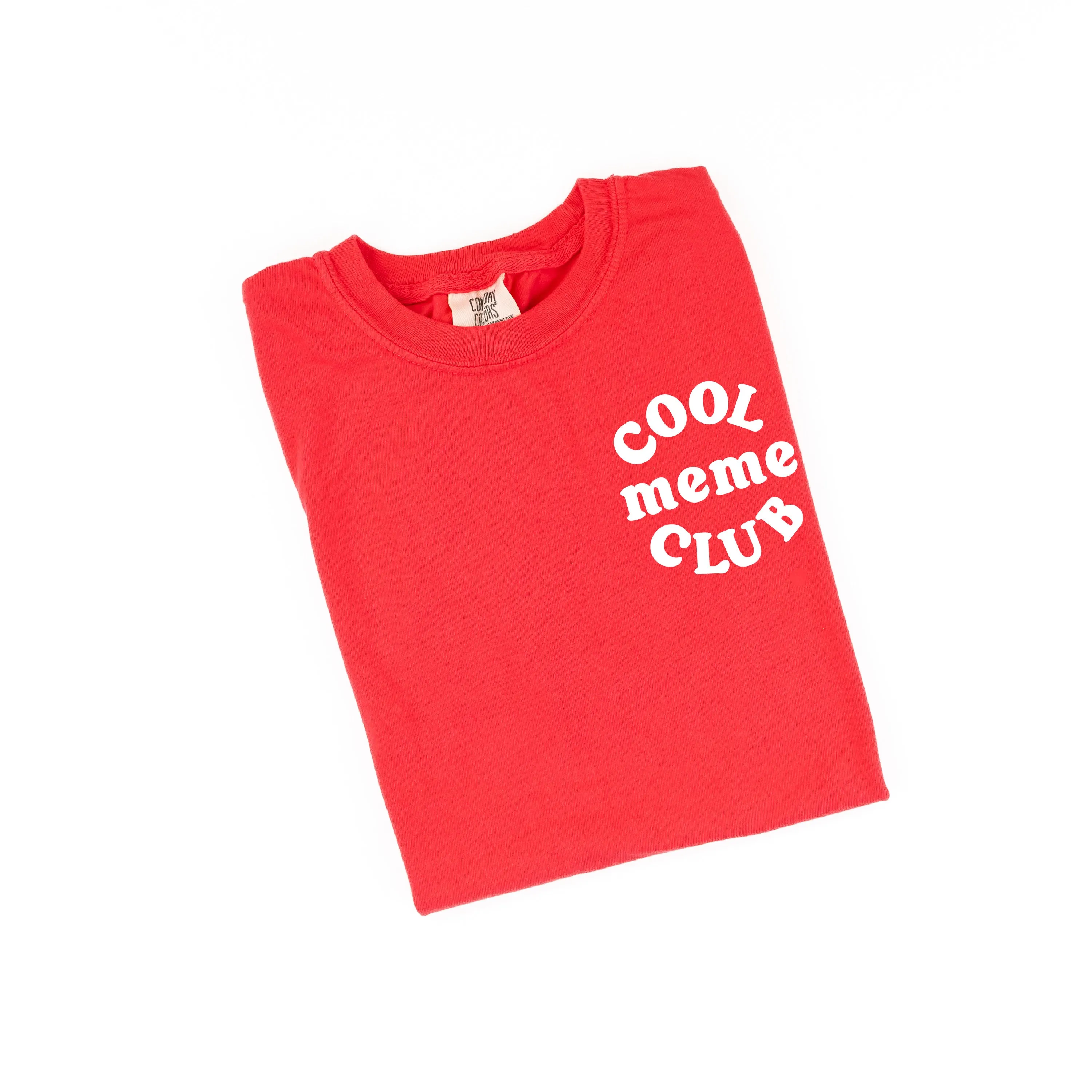 COOL Meme CLUB - Pocket Design - SHORT SLEEVE COMFORT COLORS TEE