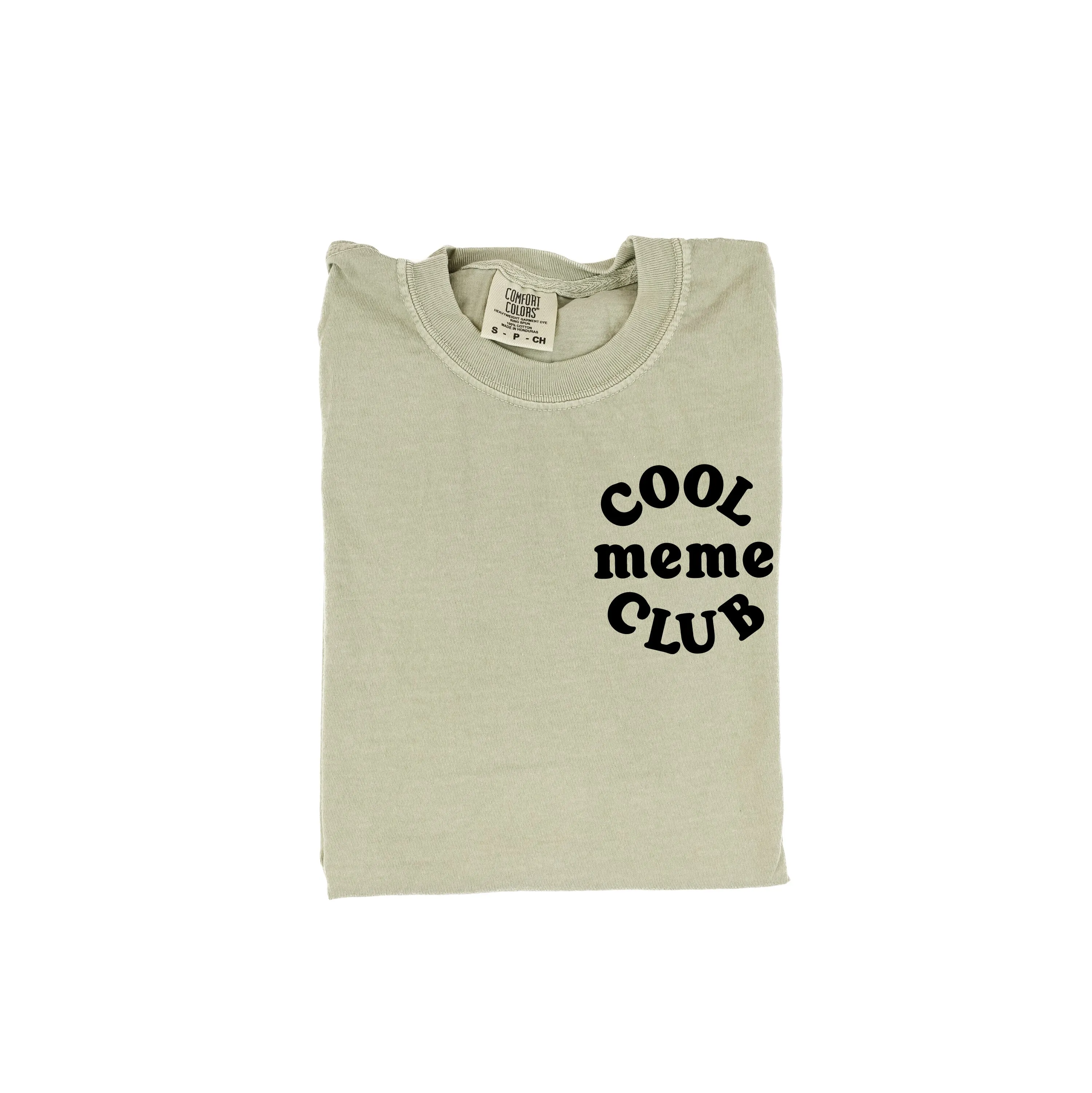 COOL Meme CLUB - Pocket Design - SHORT SLEEVE COMFORT COLORS TEE