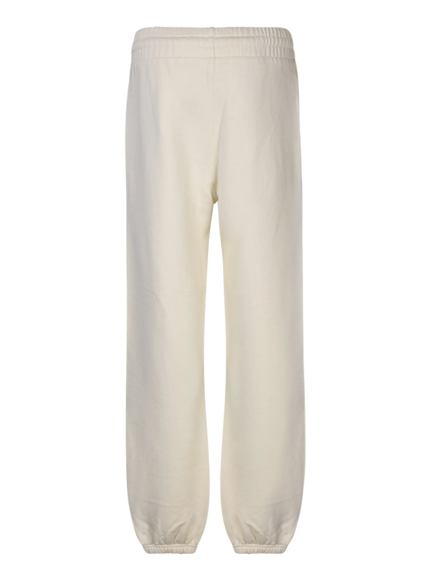 Logo cream jogger pants