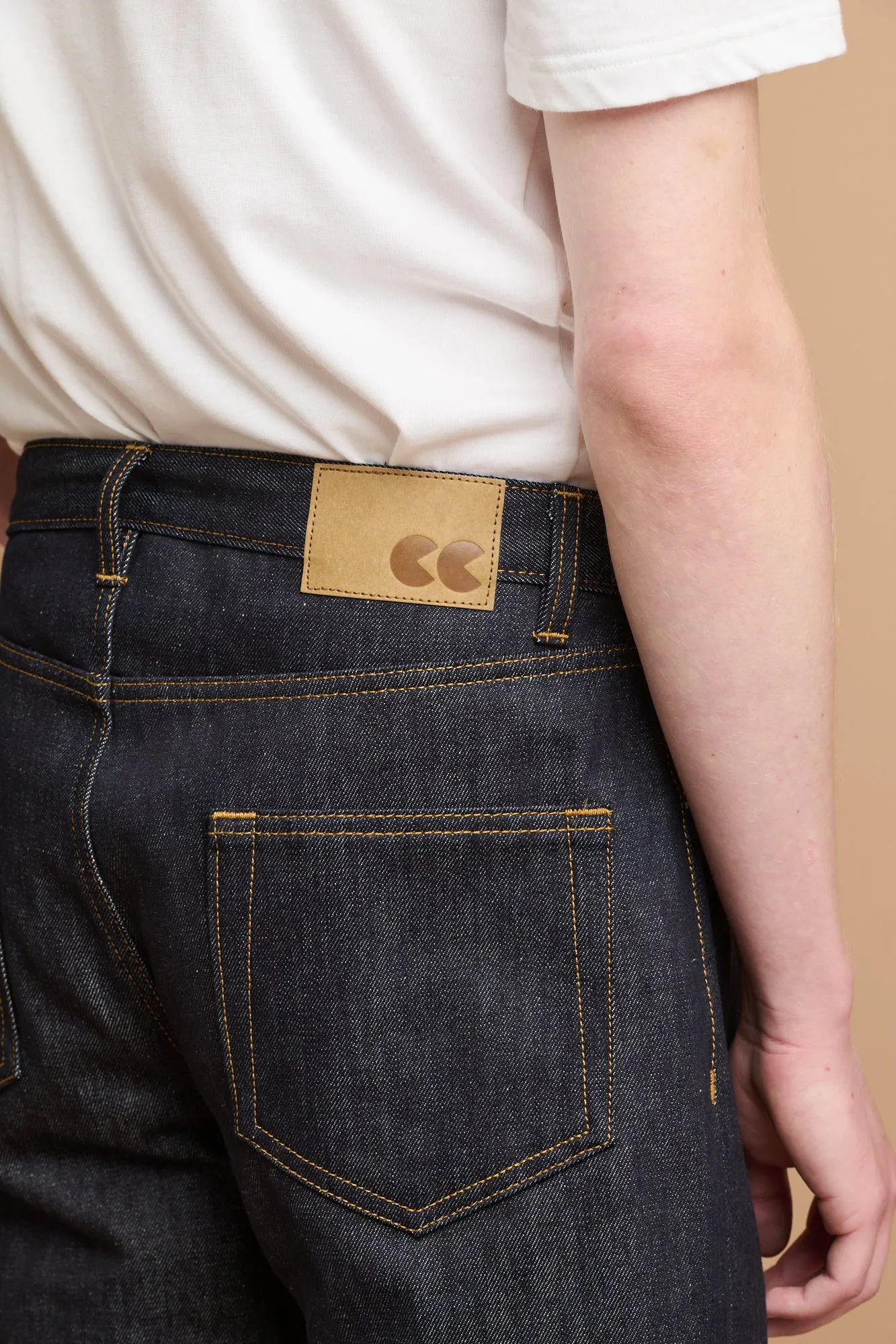 Men's Arran Loose Fit Button Fly Denim Jean - Indigo