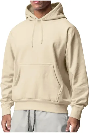 Mens Oversized Hoodies Pullover Couples Lightweight Solid Sweatshirt Unisex Loose Streetwear Hoodie for Women