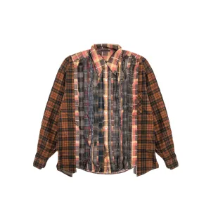Needles Mens Ribbon Wide Flannel Shirt