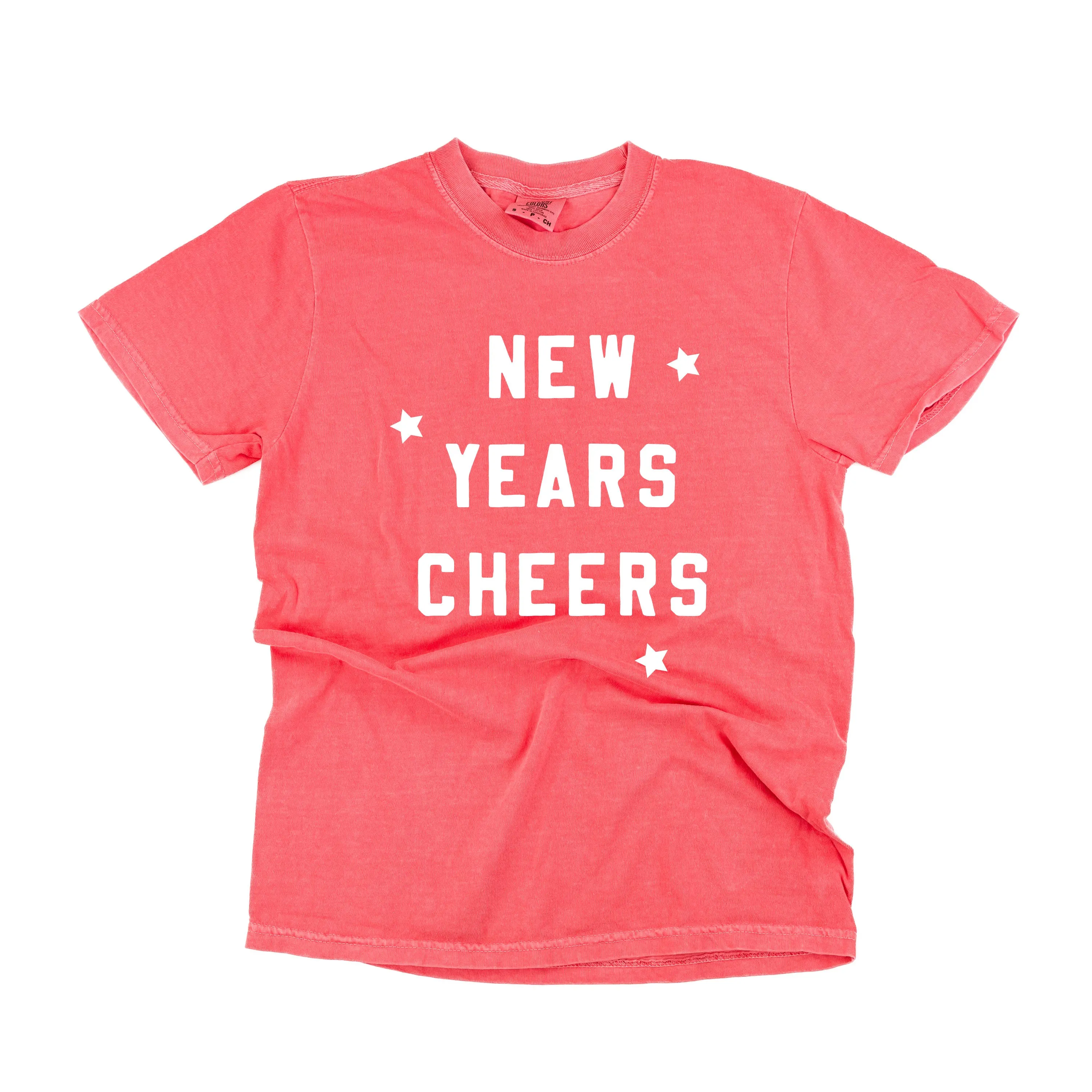 New Years Cheers - Block Font - Comfort Colors Tee