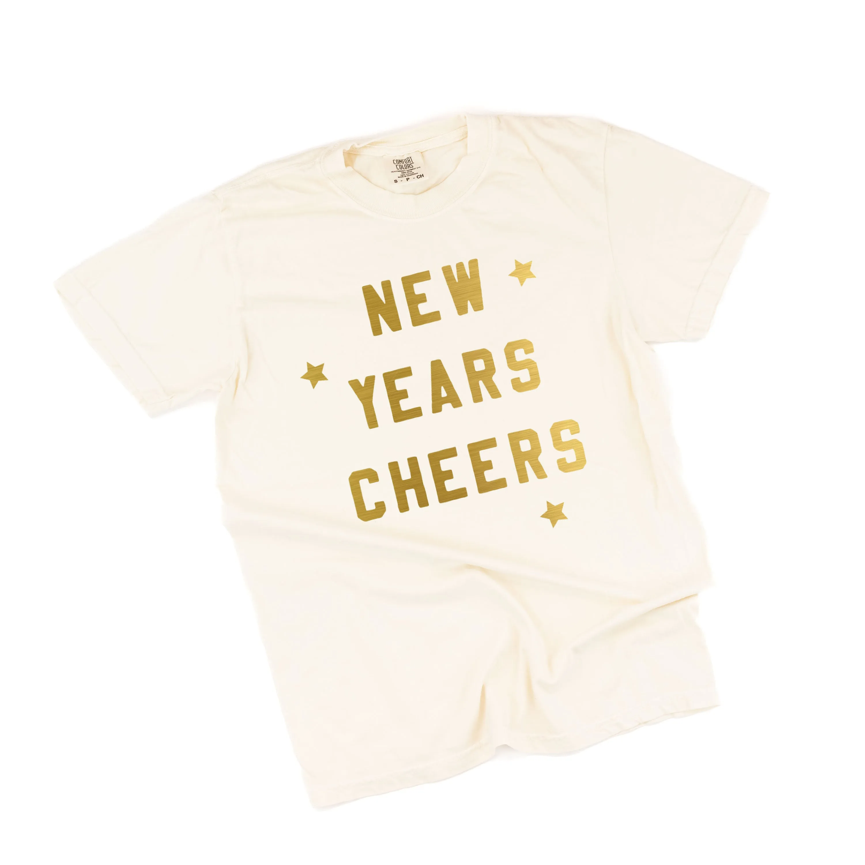 New Years Cheers - Block Font - Comfort Colors Tee
