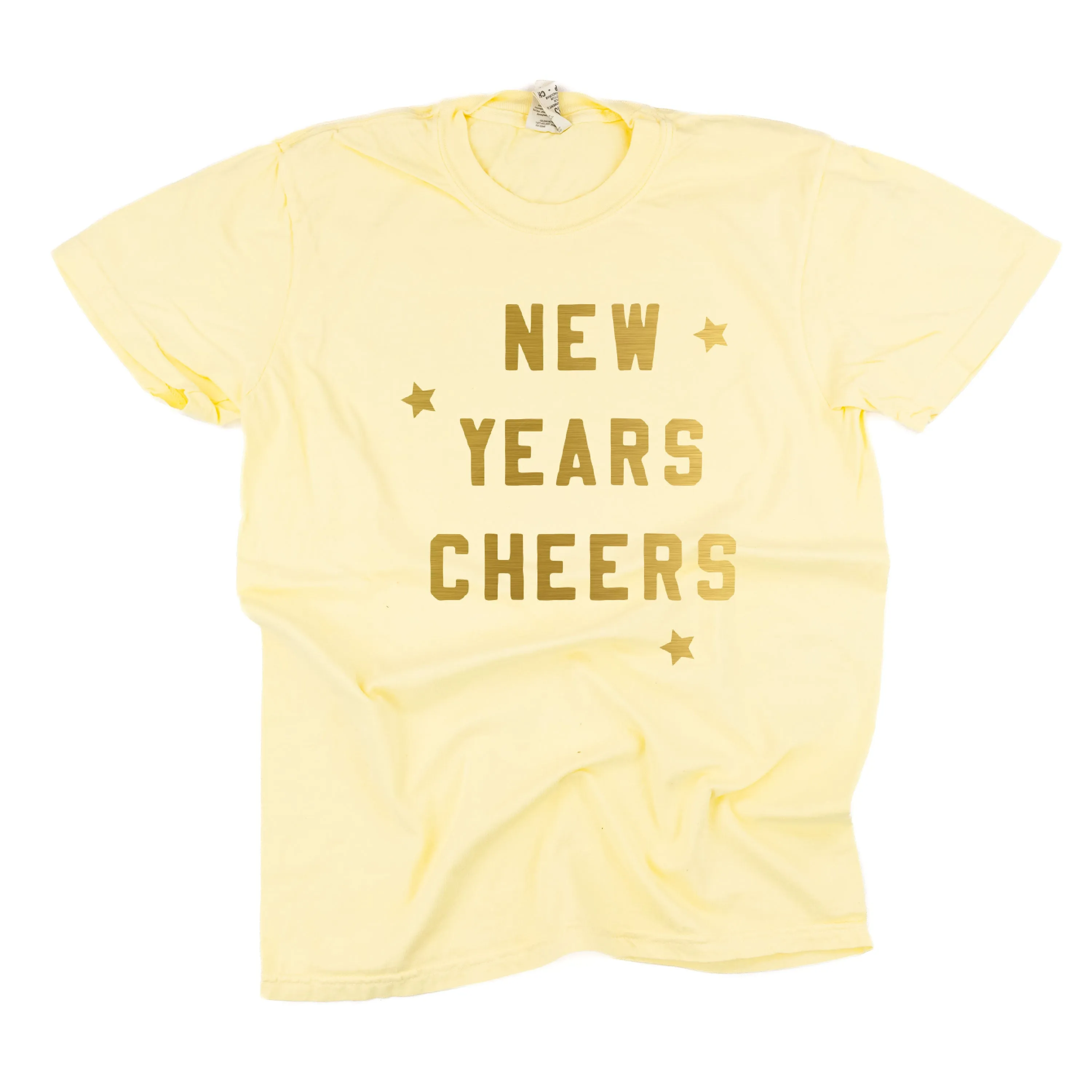 New Years Cheers - Block Font - Comfort Colors Tee