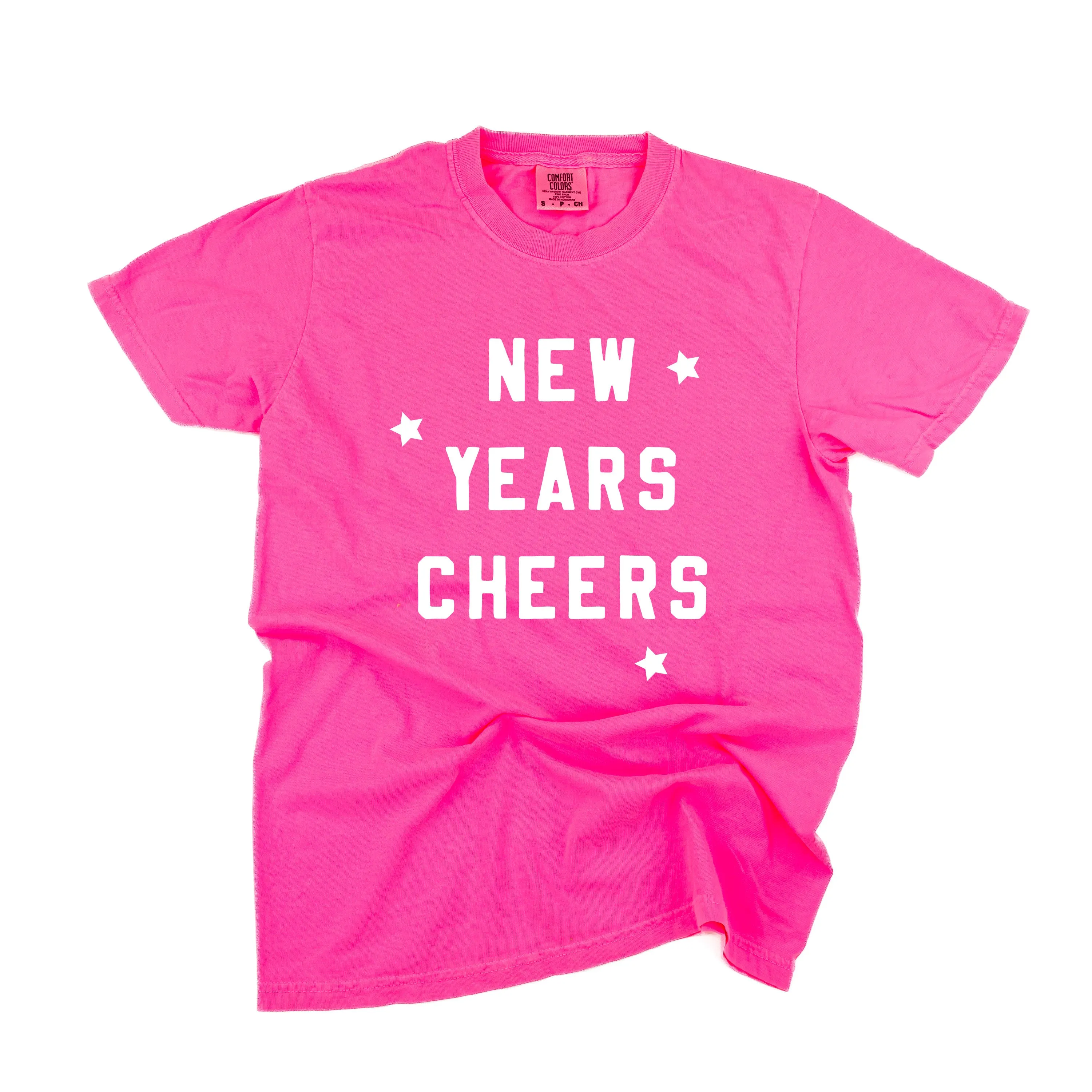New Years Cheers - Block Font - Comfort Colors Tee
