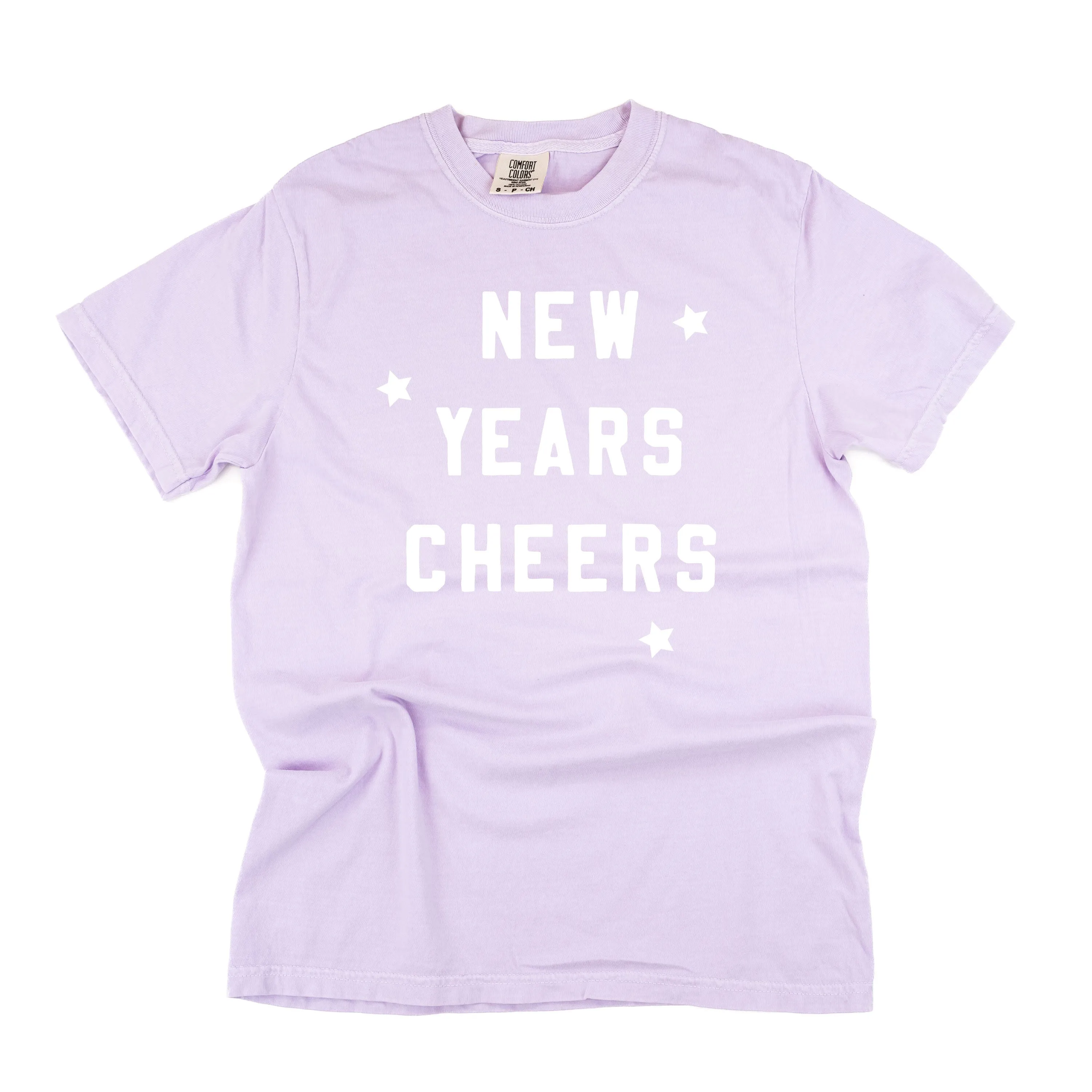 New Years Cheers - Block Font - Comfort Colors Tee
