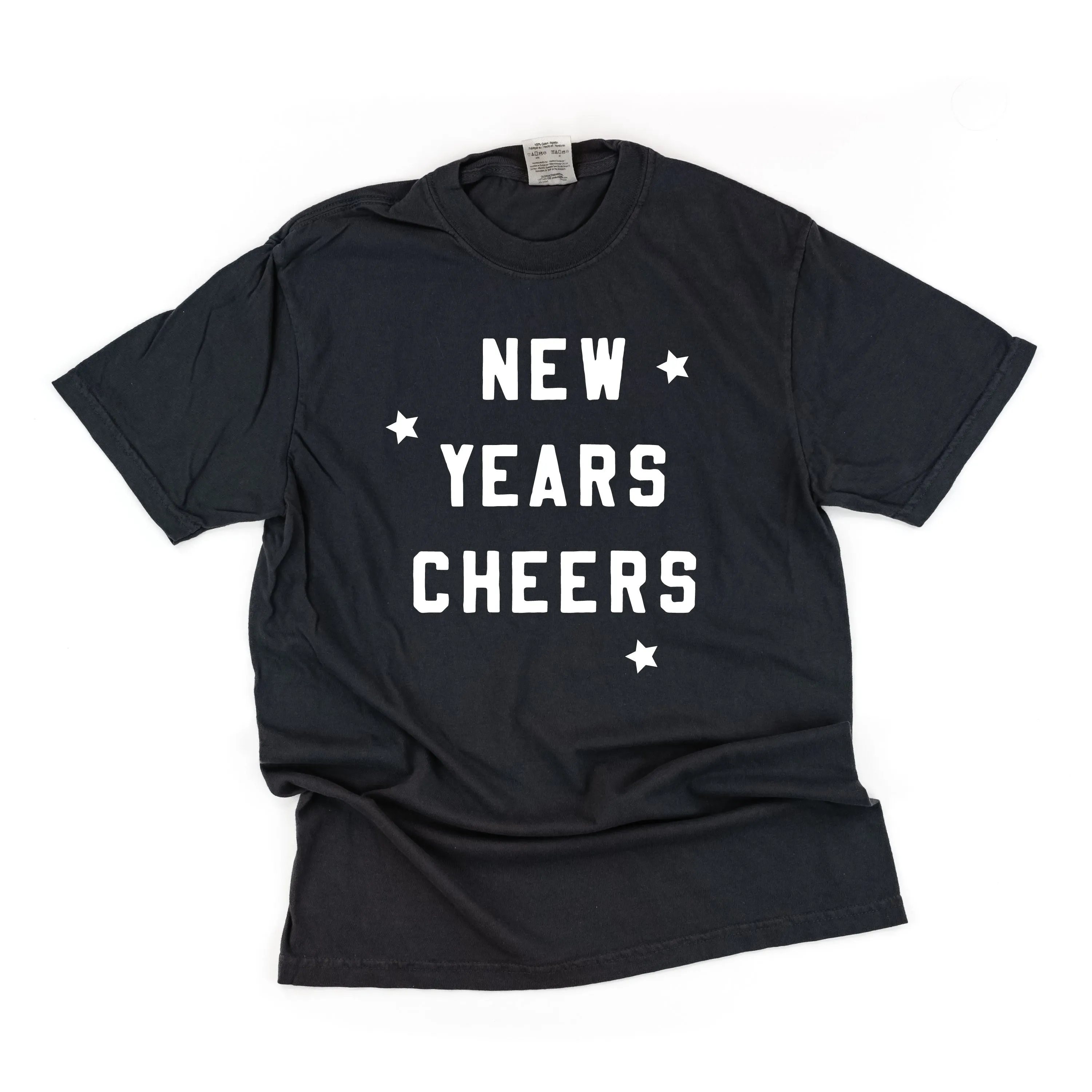 New Years Cheers - Block Font - Comfort Colors Tee