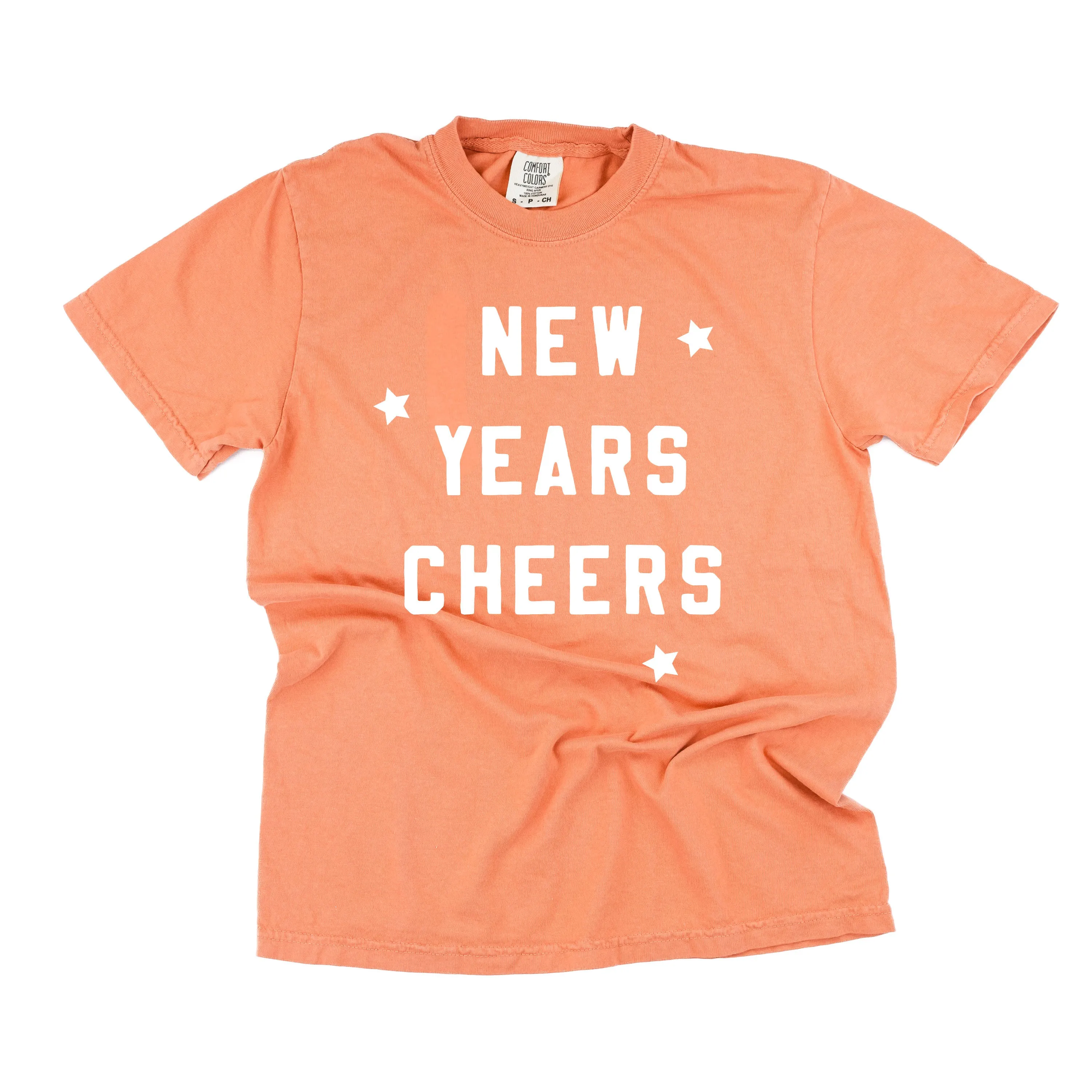 New Years Cheers - Block Font - Comfort Colors Tee
