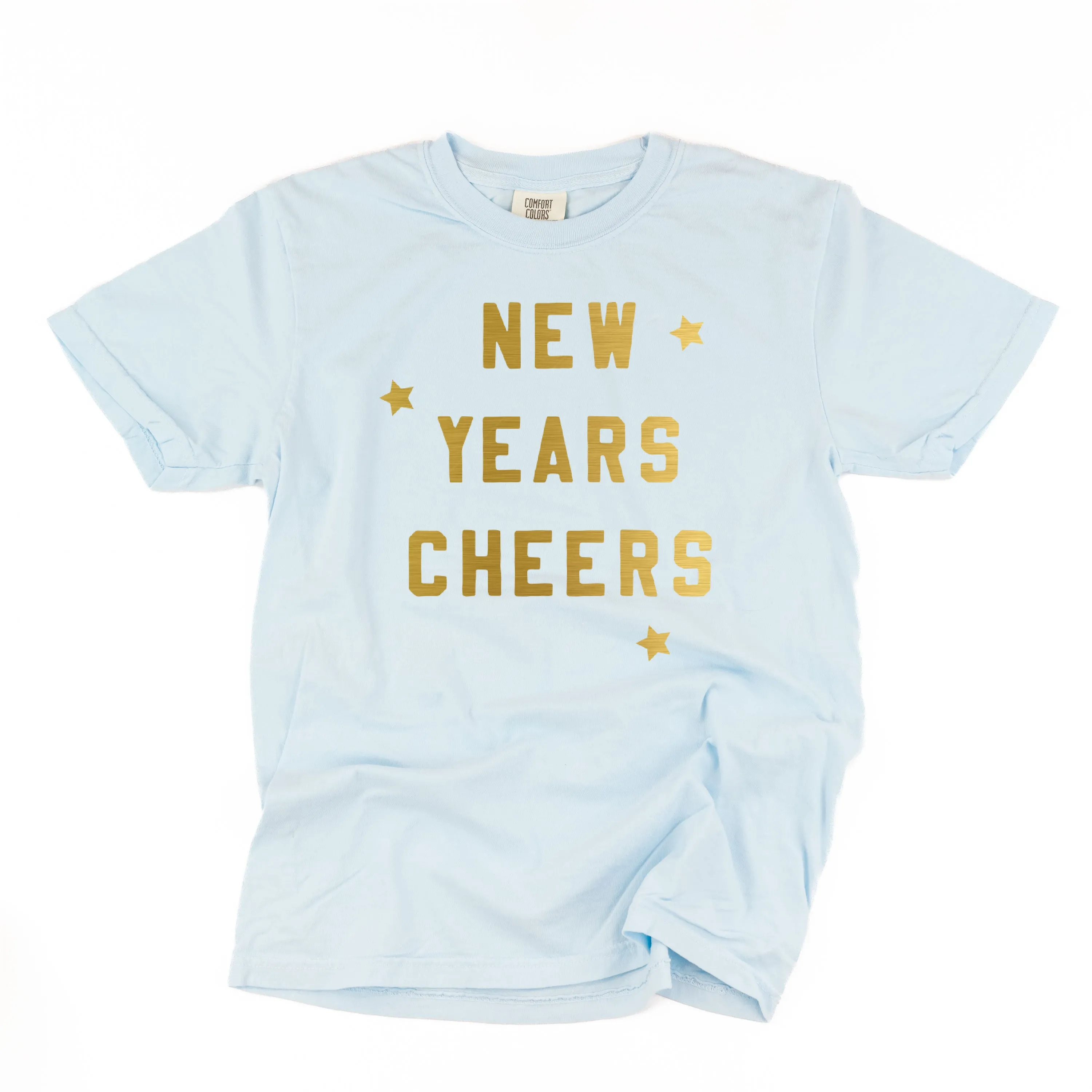 New Years Cheers - Block Font - Comfort Colors Tee