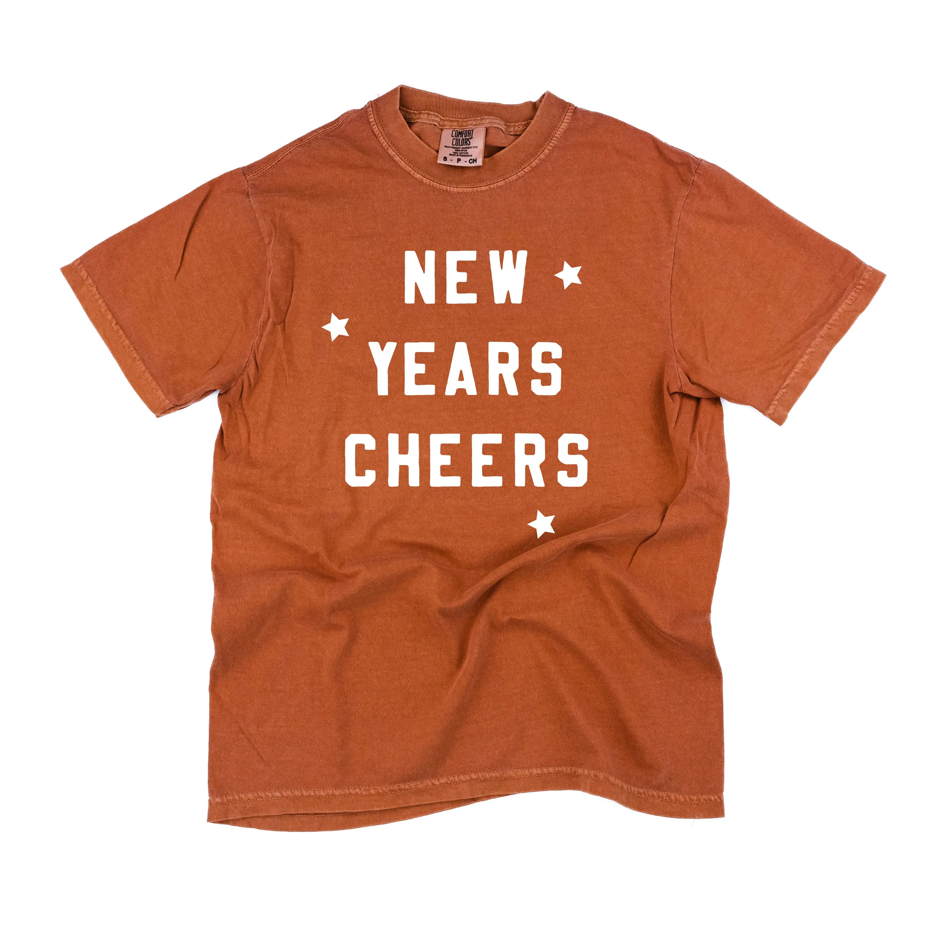 New Years Cheers - Block Font - Comfort Colors Tee