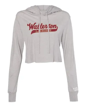 Script Watterson LAX Women's Cropped Hoodie
