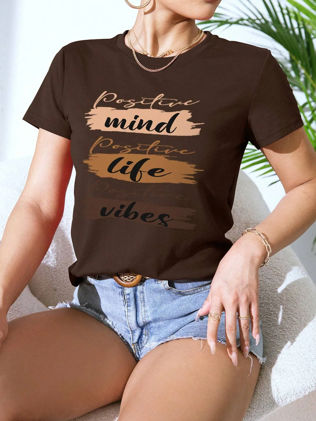 SHEIN LUNE graphic short sleeve tees