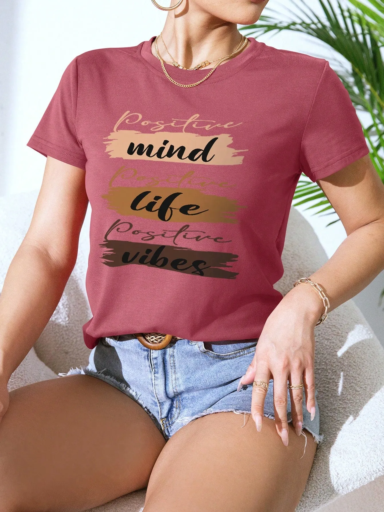 SHEIN LUNE graphic short sleeve tees