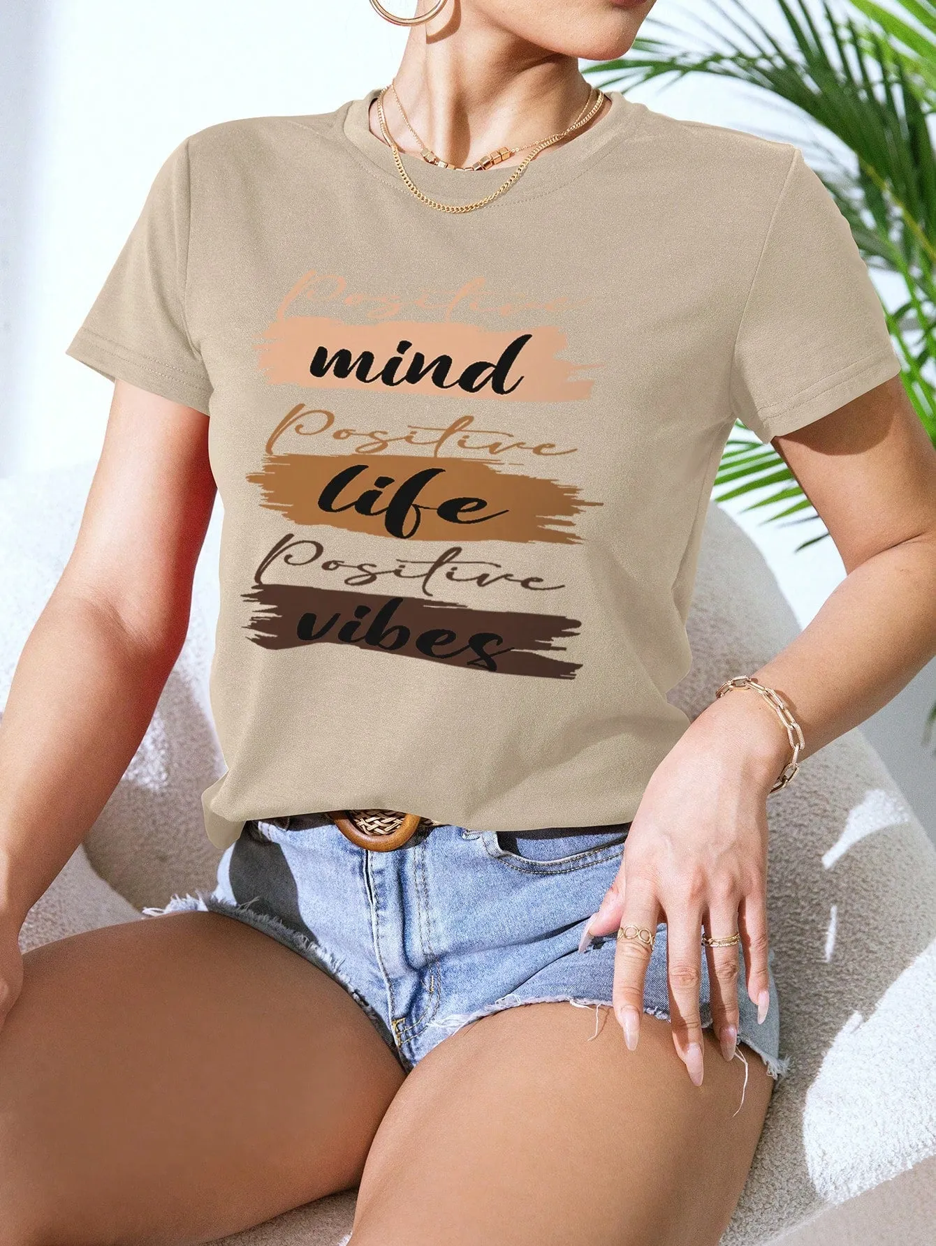 SHEIN LUNE graphic short sleeve tees