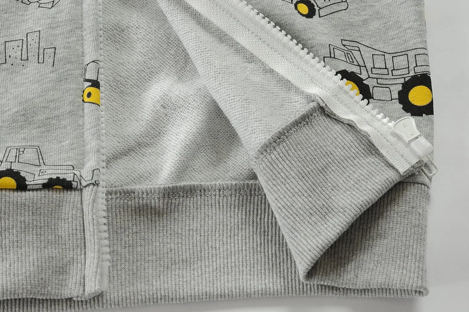 Toddler Boys Hoodies Excavator Sweatshirt Baby Boys Jacket Zipper Hoodie Top Kids Coat Winter Long Sleeve Hooded Shirts 1-7T