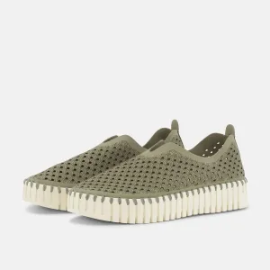 Tulip Slip On With Chunky Sole - Army