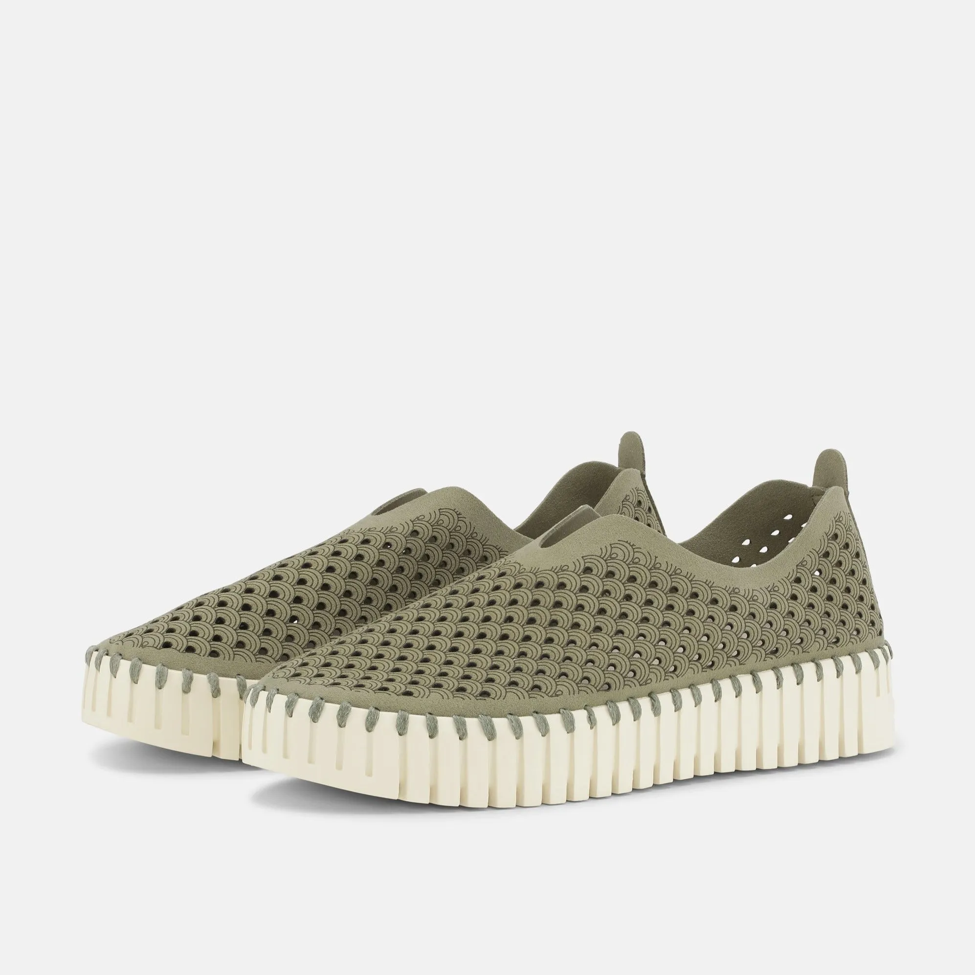 Tulip Slip On With Chunky Sole - Army