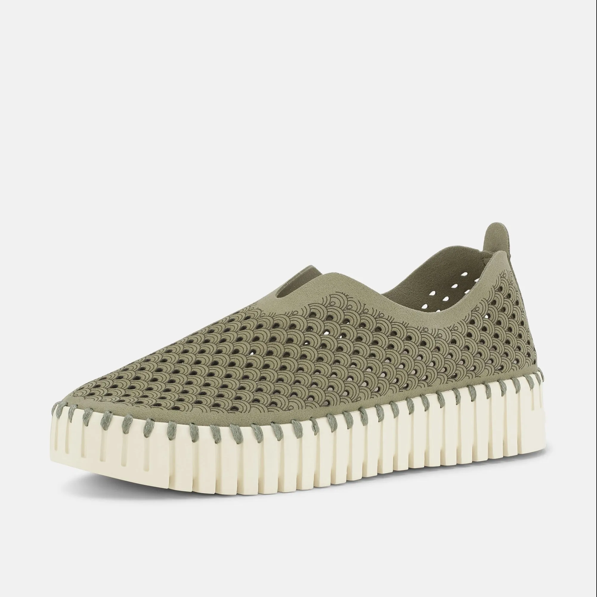 Tulip Slip On With Chunky Sole - Army