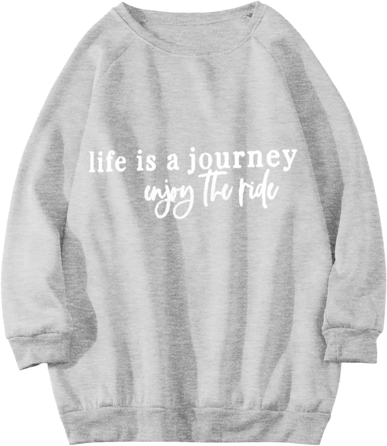 Women Long Sleeve Lightweight Sweatshirts Round Neck Plus Size Pullover Oversized Fashion Womens Hoodies