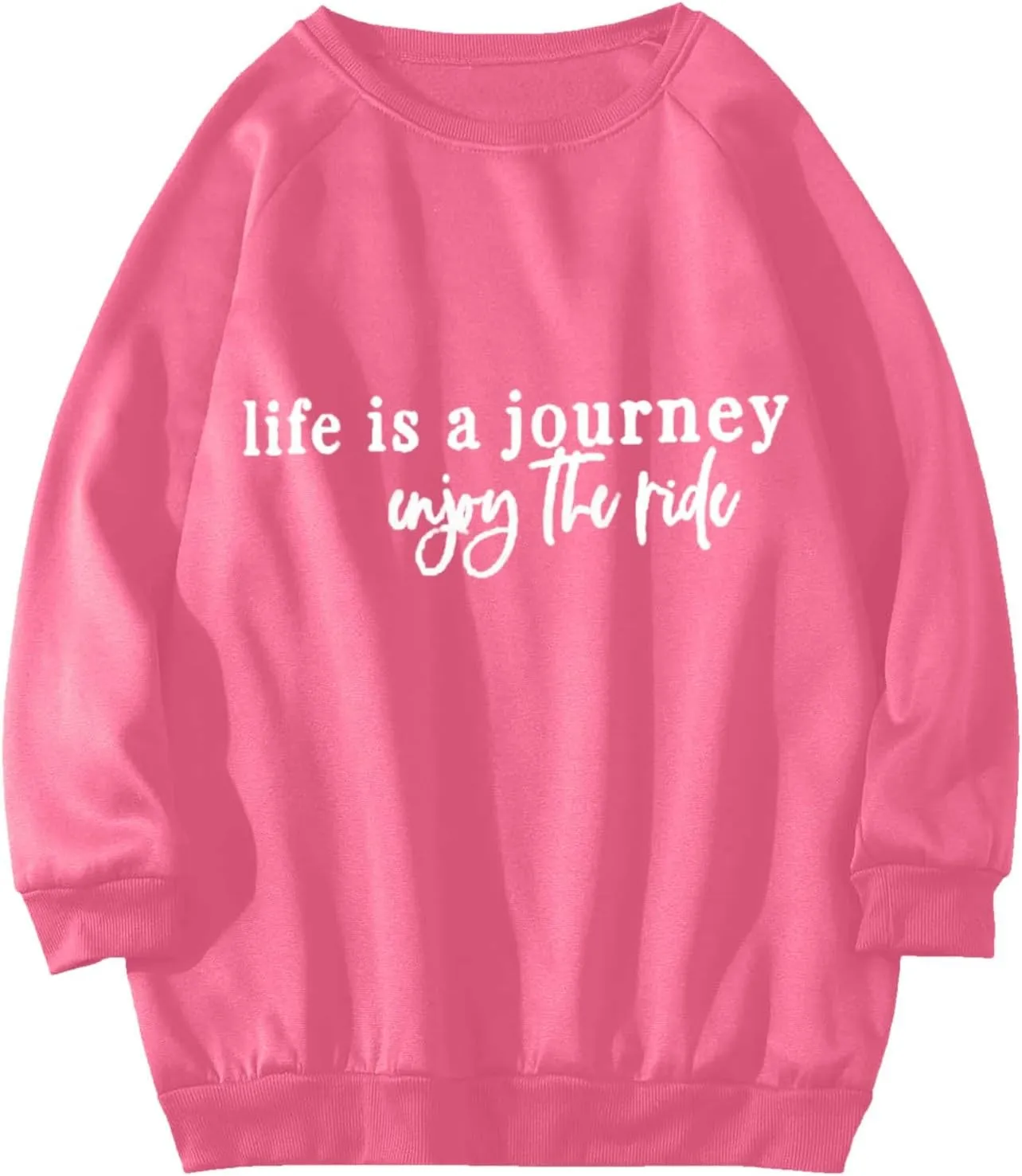 Women Long Sleeve Lightweight Sweatshirts Round Neck Plus Size Pullover Oversized Fashion Womens Hoodies